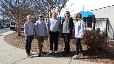 ALULA's abilIT team. From left to right: Carla Hill, Wes Shipley, Jeff Luttrell, Erin Baty, and Erica Whitaker. 